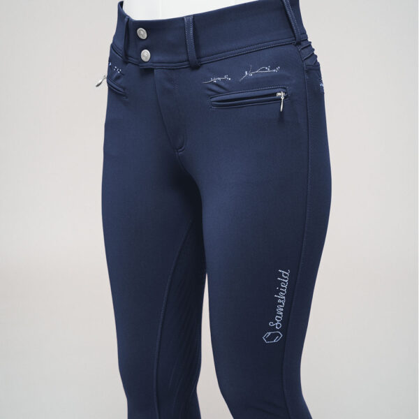 [ SAMSHIELD ] Pantalon d'équitation Clara Holo Crystal Leaf Full Grip